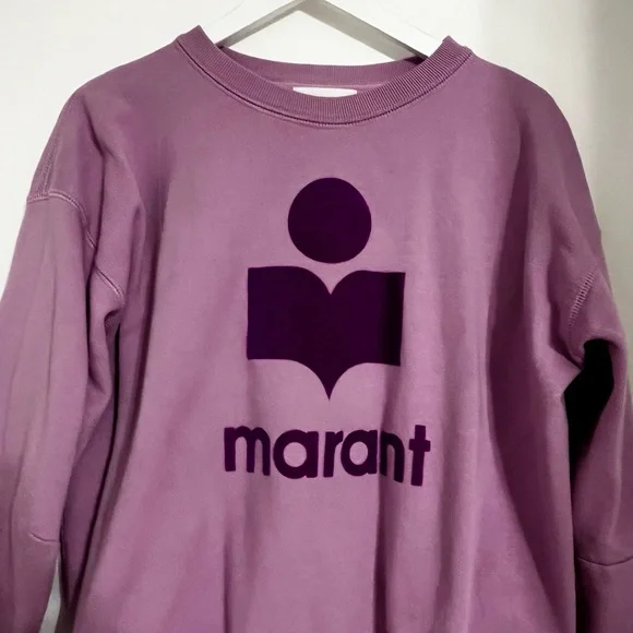 Isabel Marant Pink Logo Crewneck Sweatshirt - Picture 5 of 7